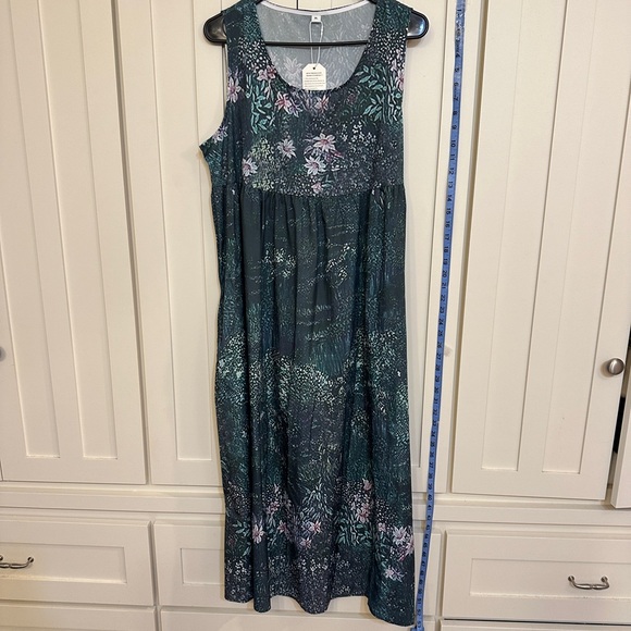 XL Green floral maxi - Picture 3 of 6